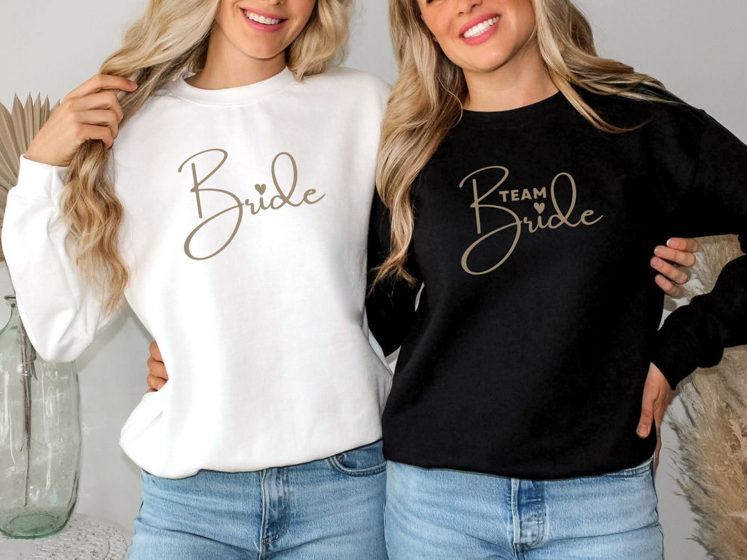 JGA Bride & Team Simple and Modern Sweatshirts, Bride Sweatshirt ...