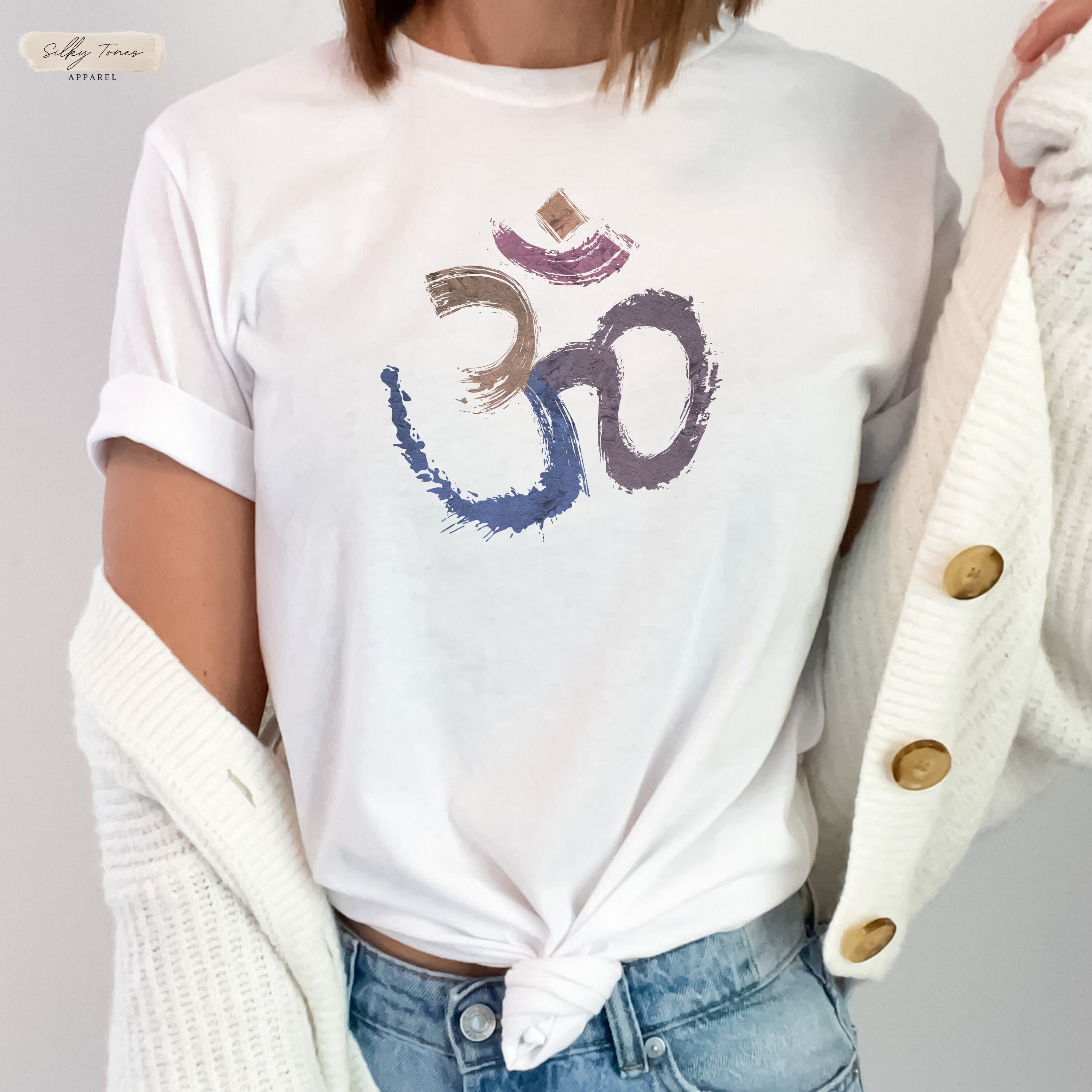 Unique yoga shirt for woman, om t shirt, meditation shirt, spiritual t-shirt, yoga lover shirt, yoga clothes, yoga gifts, gift for yogi
