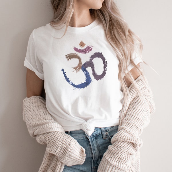 Chemise de yoga om pour femme, chemise de yoga, chemise om, chemise de méditation, chemise spirituelle, chemise d'amant de yoga, vêtements de yoga, cadeaux de yoga, cadeau pour yogi