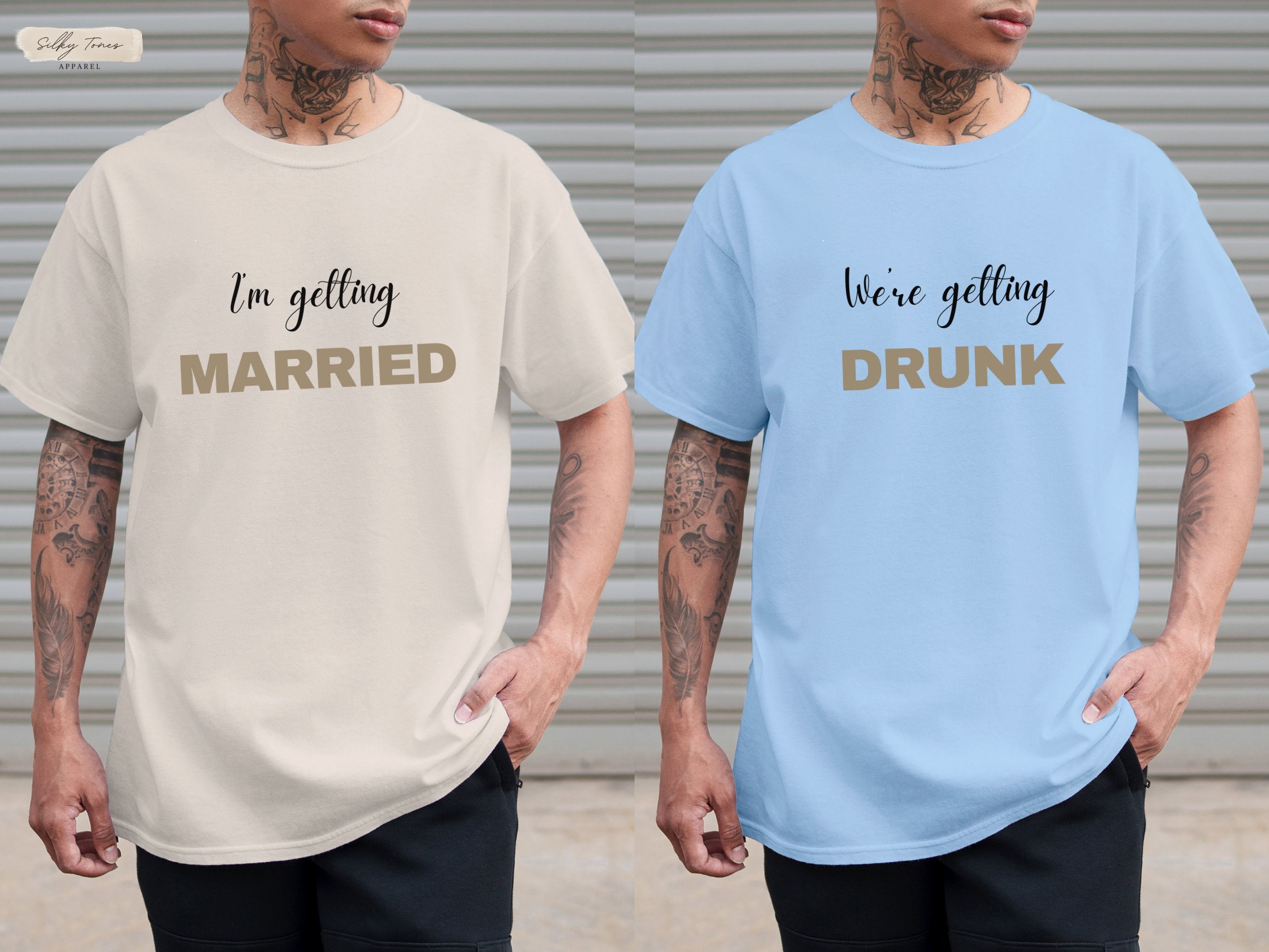 QCM PRODUTOS PERSONALIZADOS Maglietta Addio al celibato | Uomo | Manica