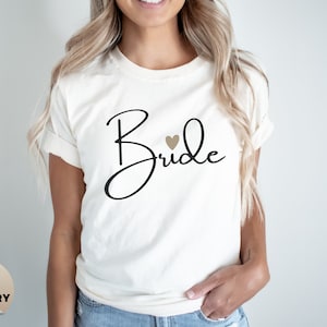 Cute JGA T-Shirt Bride & Team for woman, bride crew shirt, wedding gift for bride, bachelorette party shirts, bridesmaids gift, bride tshirt