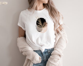 Boho art shirt for woman, abstract boho shirt, watermark boho shirt, minimal boho shirt, boho lover shirt, boho clothing, aesthetic clothing