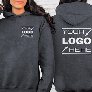 Sweat à capuche avec logo personnalisé, Sweat à capuche business personnalisé, Votre logo ici, Sweat à capuche avec logo, Marchandise d'entreprise imprimée personnalisée, Idée cadeau uniforme d'équipe