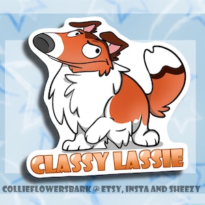 Adesivo Rough Collie // Classy Lasie