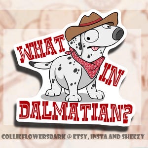 Adesivo Cowboy Dalmata