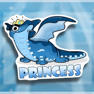 Pegatina de la Princesa Tsunami The Seawing // Alas del Dragón de Fuego