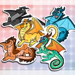 Wings Of Fire Sticker Pack || Dragonets Of Destiny