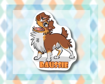 Australian Shepherd Sticker | Baussie Aussie - Etsy