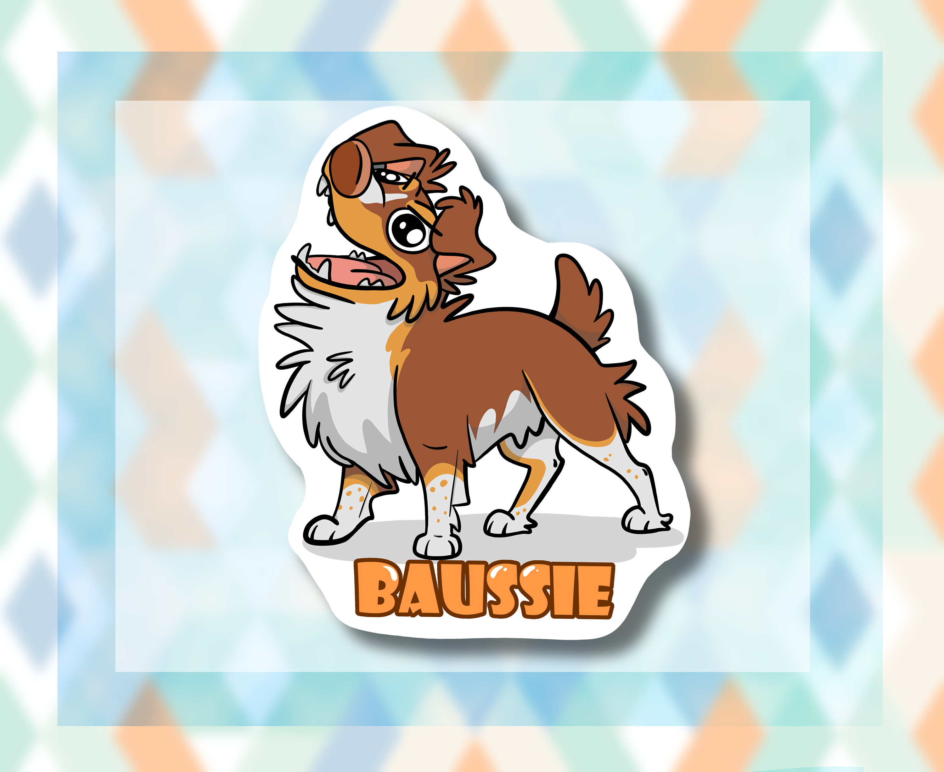 Australian Shepherd Sticker Baussie Aussie