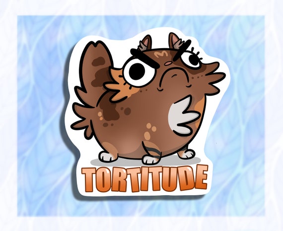 Tortoiseshell Cat Sticker || Tortitude