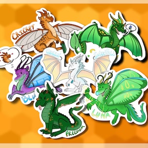 Wings Of Fire Sticker Pack || Arc 3 Characters