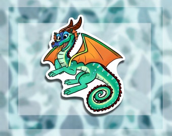 Gloria l'adesivo Rainwing // Serie Dragonets of Destiny // Ali di fuoco
