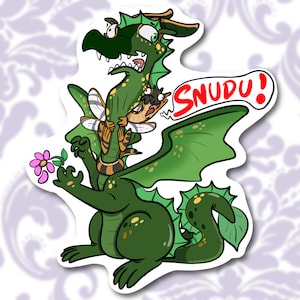 Bumblebee & Sundew Stickers || Hivewing and Leafwing || Wings of Fire