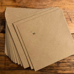 Enveloppes Kraft 5,5 pouces carrées Livraison GRATUITE au Royaume-Uni