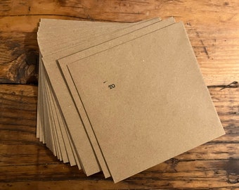 Kraft Envelopes 5.5inches squared FREE UK delivery