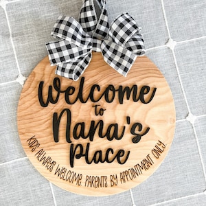 Grandparent Gift, Grandparents Day, Door Hanger, Door Sign, Grandma Gift, Mother&#39;s Day, Mothers Day, Grandparents Sign, Gift for Grandparent