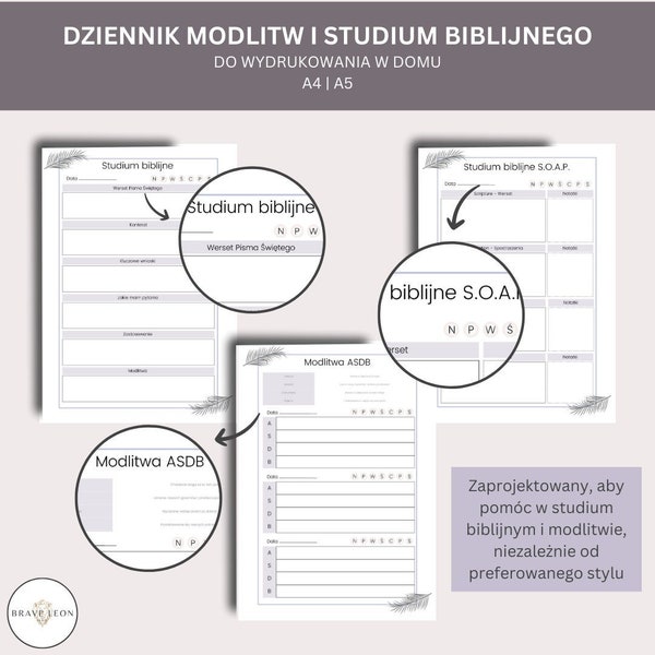 Dziennik modlitewny | Studium Biblijne | Kalendarz modlitewny | Dziennik Wdzięczności | Planer modlitwy | Chrześcijański dziennik katolicki