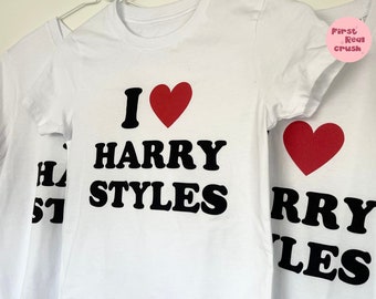 I Heart Harry Styles Crop Top / Harry Styles Love on Tour / Harry Styles Tshirt / Gift for Harry Styles Fan