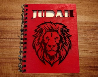 Your TRIBE Wood Laser Engraved and Painted Cover Notebooks Customized