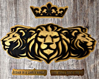 Judah is a Lion’s whelp - Layered Wooden Lion