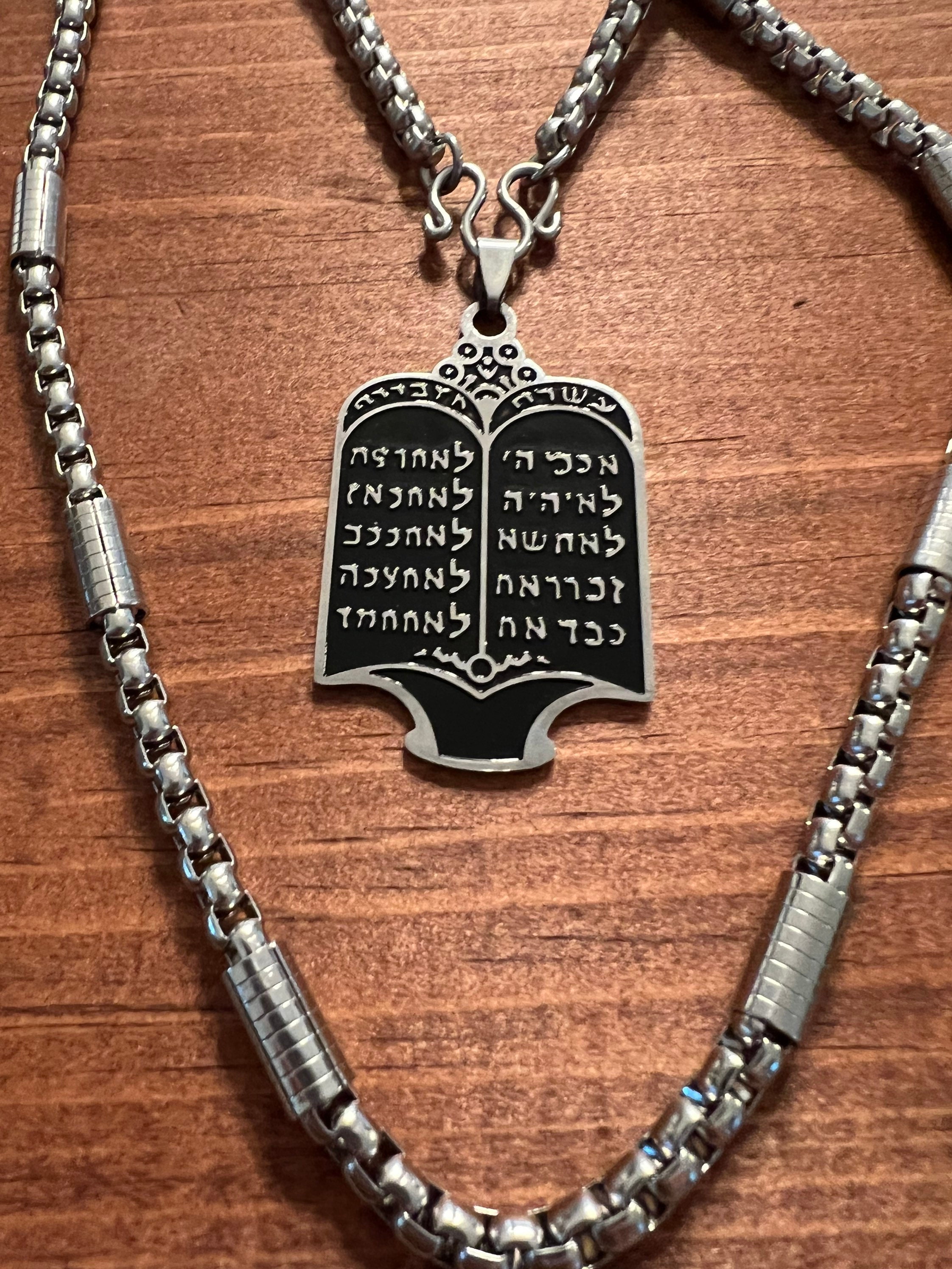 アクセサリー TEN. condiment necklace 10 Commandments Necklace - Etsy