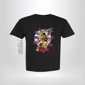 TMNT Graphic Tee Unisex Cotton Shirt Casual Ninja Turtles Gift Retro Comic Fan Apparel