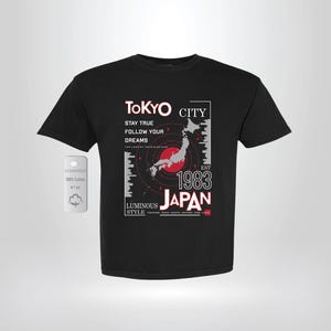 Tokyo Japan T-Shirt for Men & Women, Cool Urban Streetwear Tee, Lightweight Cotton Souvenir Gift, Anime Style Graphic Top