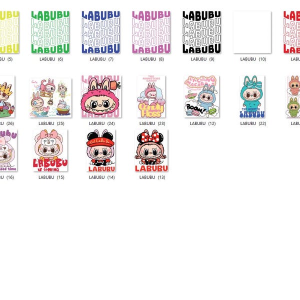 Labubu Have a Seat Box Template - Etsy