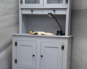 Custom Work - Grey Cabinet Hutch Piece