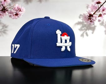 La Dodgers Snapback New Era Hat, Blue Los Angeles Baseball Cap, Shohei Ohtani 3d Embroidered Snapback, Team Fan Apparel, Original Design