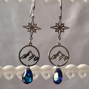 Velaris Inspired Night Court Earrings - Starfall ACOTAR Fantasy Book Jewellery