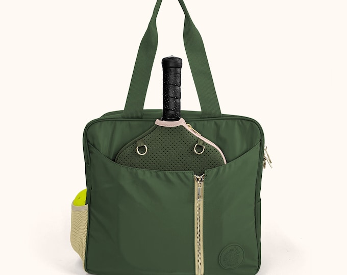 3-in-1 Pickleball Bag–Tote, Crossbody, Backpack | Green