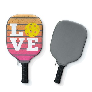 Pickle Love Neoprene Pickleball Paddle Cover: Durable Sports Gear