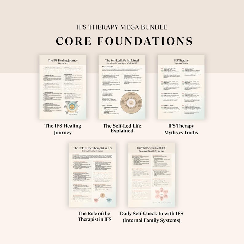 Ifs Explained IFS Therapy Worksheets Mega Bundle, Internal Family Systems, Self ...