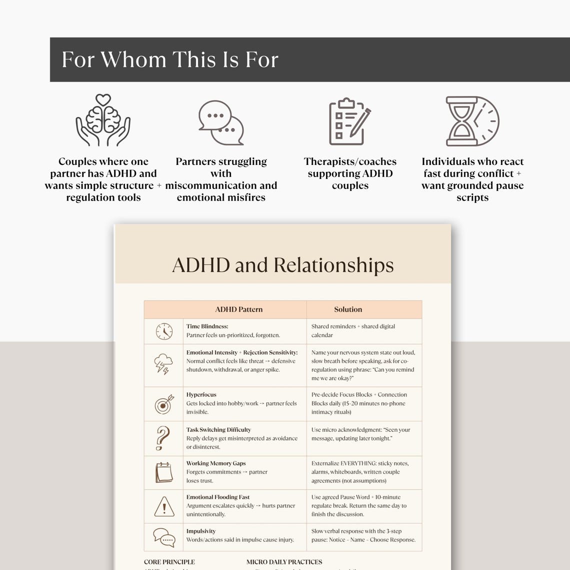 ADHD Relationship Cheat Sheet for Couples, Hyperfocus Solutions ...