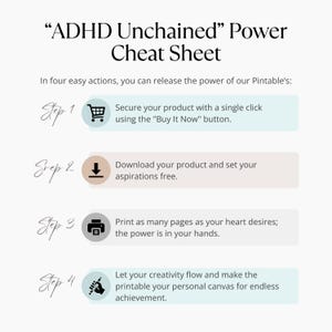 Top view of ADHD printable worksheet with visual icons and clean layout – burnout prevention tool for ADHD minds