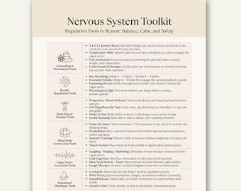 Kit de herramientas para la regulación del sistema nervioso, guía de terapia somática y del nervio vago