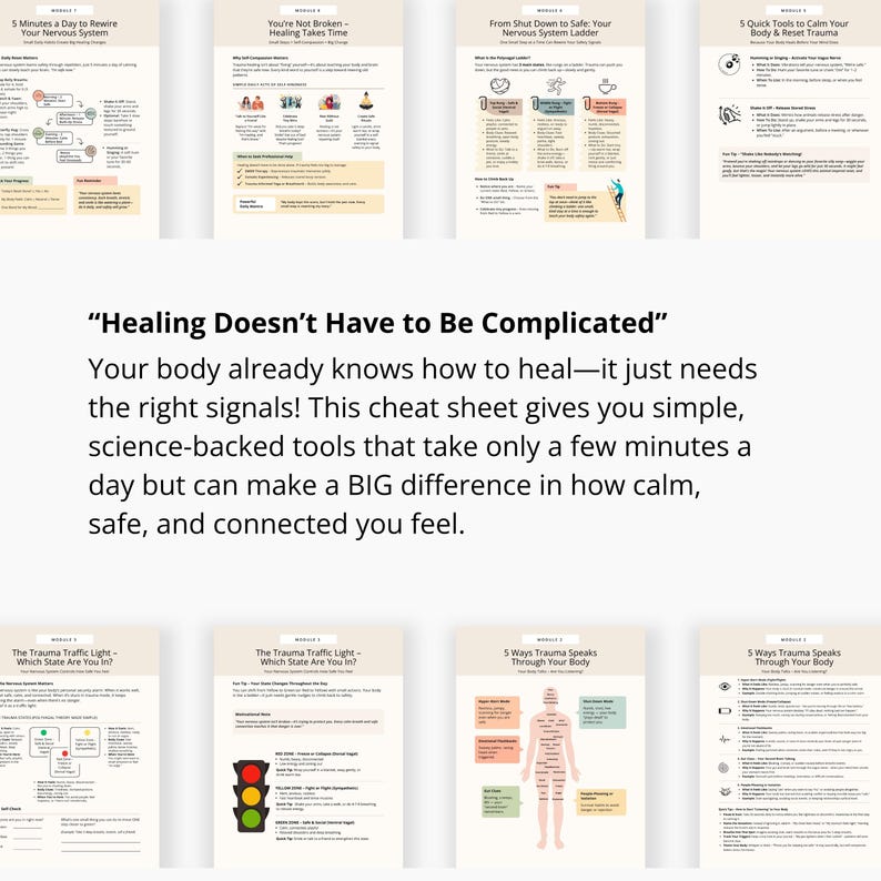 Therapist-Approved Trauma Healing Worksheets – Emotional Healing Support