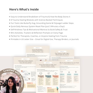 Polyvagal Ladder & Nervous System Diagram – Trauma Recovery Cheat Sheet