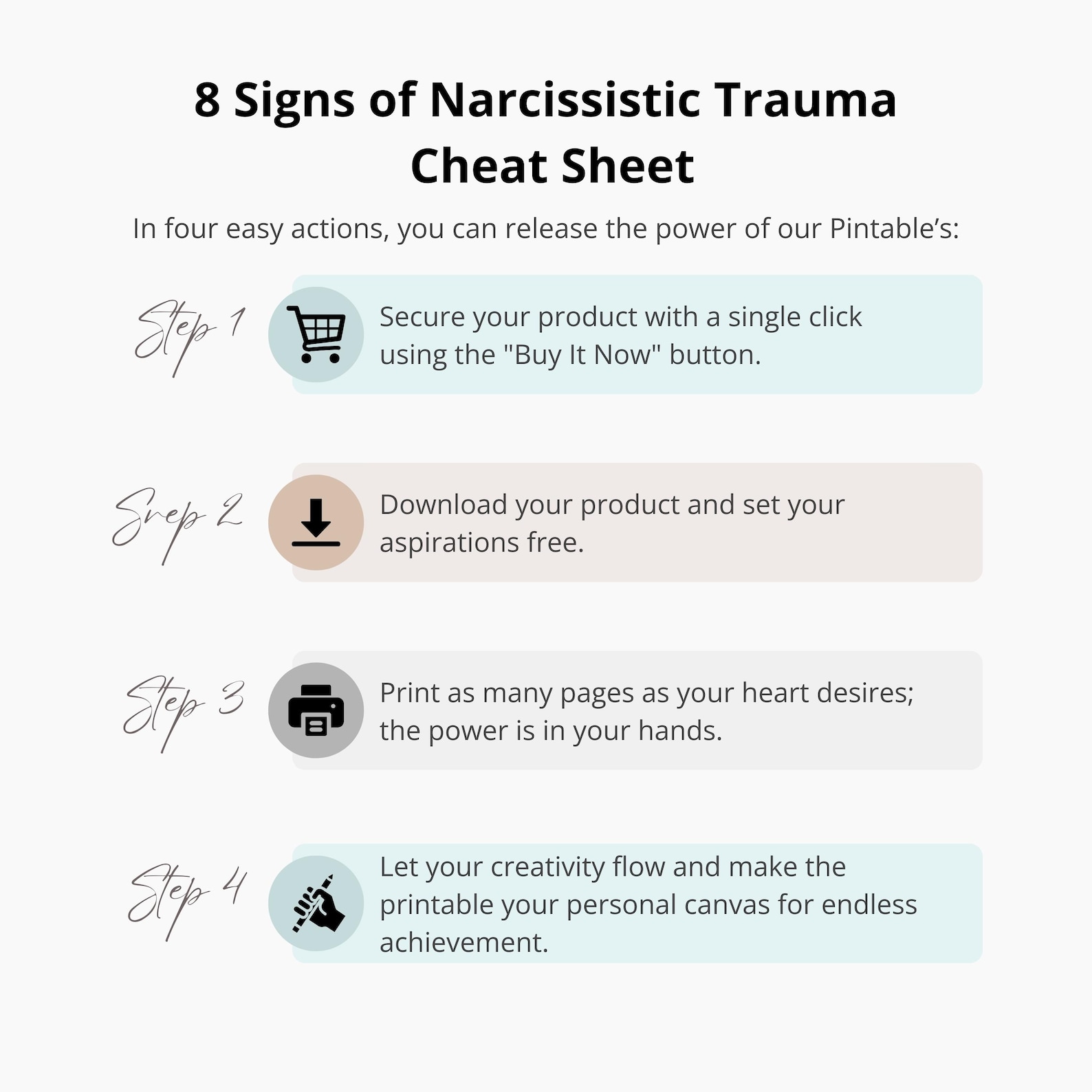 Npd Worksheets.pdf Narcissistic Trauma Signs, Abuse Recovery Worksheet (PDF) - Etsy