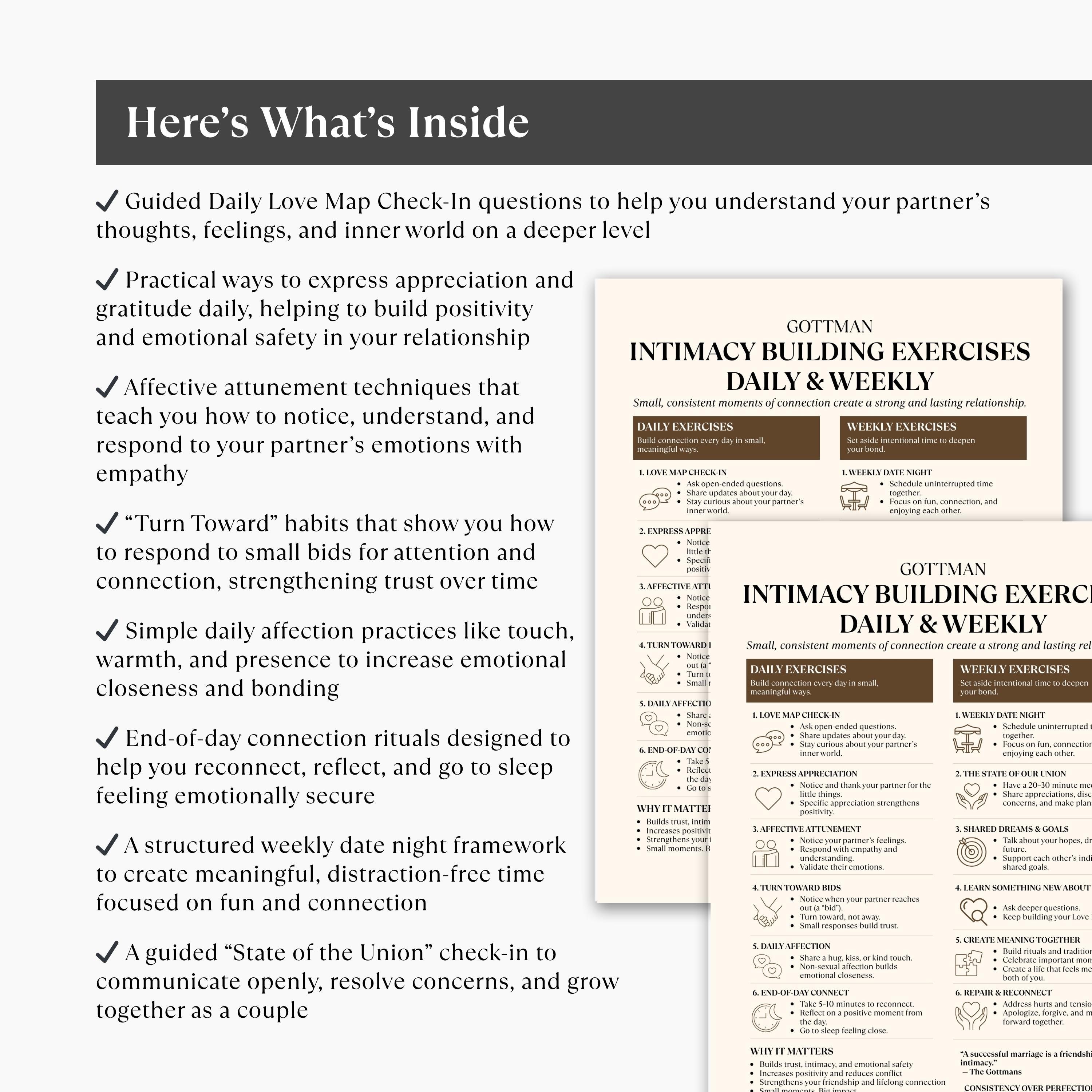 Building Love Maps Activity.pdf Gottman Intimacy Building Exercises Printable, Couples Therapy ...