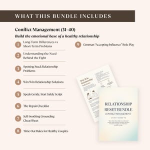 Relationship Reset Bundle, Gottman Method Couples Therapy Cheat Sheets ...