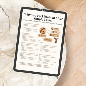 Burnout Recovery Cheat Sheet, Mental Exhaustion Guide, Energy Reset Printable, Overthinking Help PDF image 8