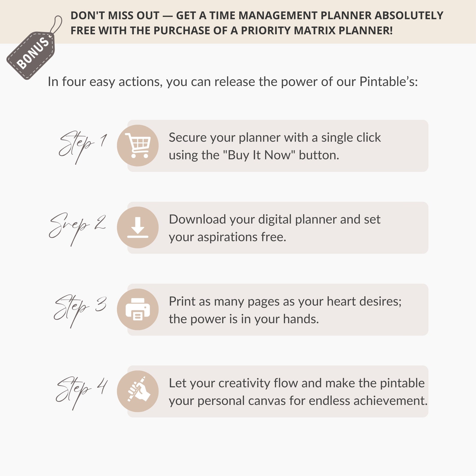 Priority Matrix Planner for Productivity Strategies Daily Task ...