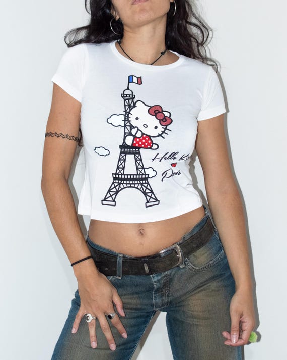 2000s Deadstock Hello Kitty x Eiffel Tower Graphi… - image 2