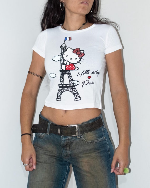 2000s Deadstock Hello Kitty x Eiffel Tower Graphi… - image 1