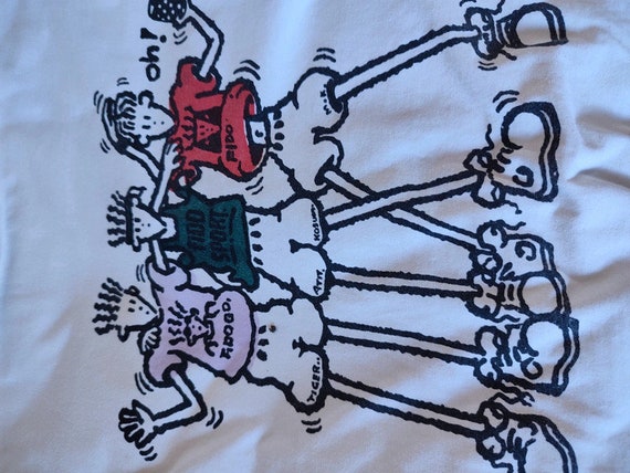 90s vintage Fido Dido 7up graphic cartoon crew ne… - image 2