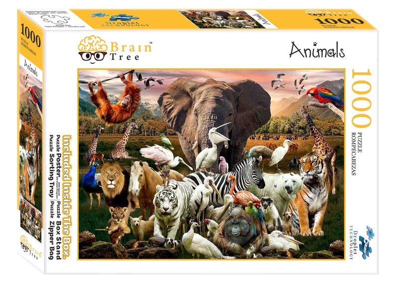 Animal 1000 Piece Jigsaw Puzzle for Adults Unique Puzzles for Adults