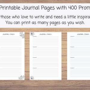 Instant Download of 30 Printable Journal Pages and Over 400 Journal ...