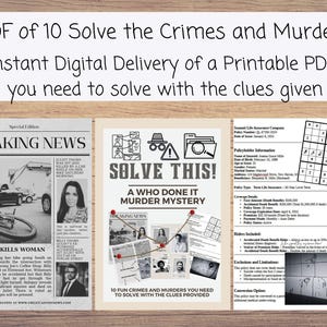 Ladda ner PDF. Lös det här! Ett mordmysterium om vem som gjorde det: 10 roliga brott och mord du behöver lösa. Fly från lådan, verkliga brott att lösa.